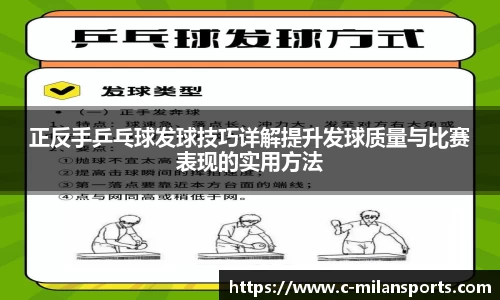 正反手乒乓球发球技巧详解提升发球质量与比赛表现的实用方法